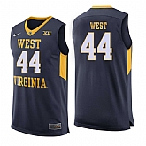 West Virginia Mountaineers 44 Jerry West Navy College Basketball Jersey Dzhi,baseball caps,new era cap wholesale,wholesale hats